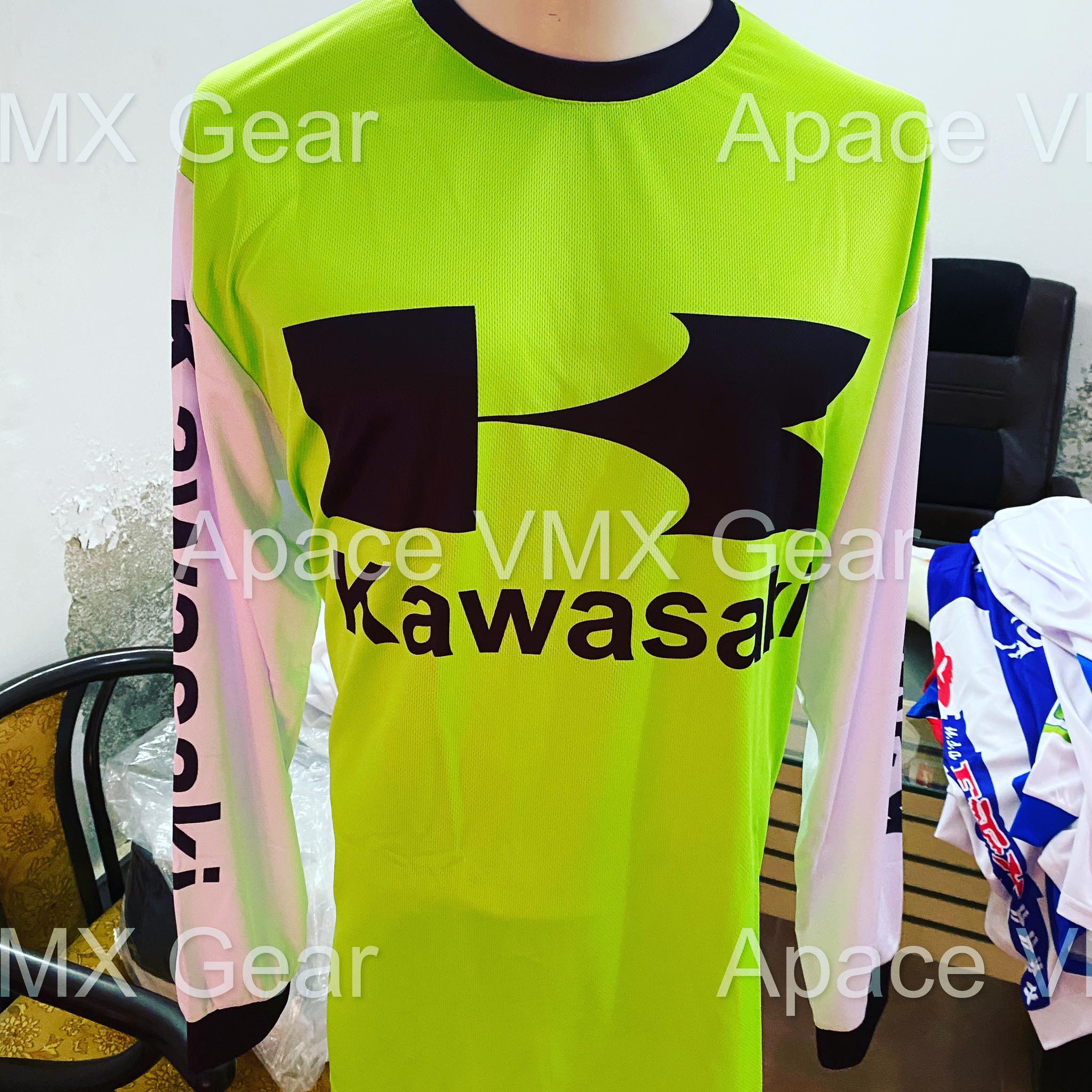 kawasaki motocross gear Vintage kawasaki Jersey XL