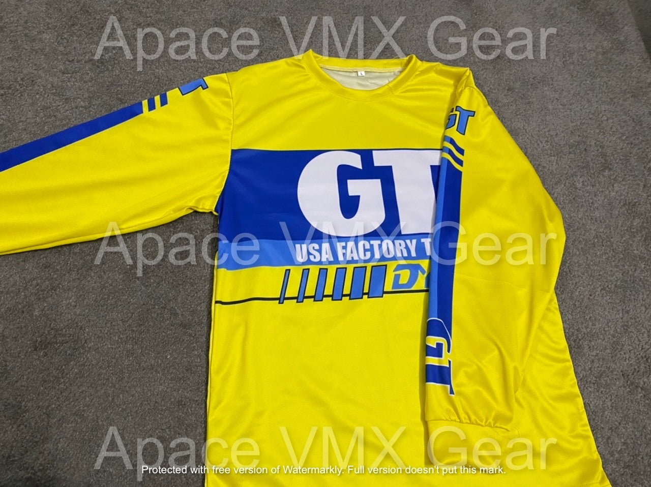 GT Dyno Vintage BMX Jersey Yellow - Apace Racing