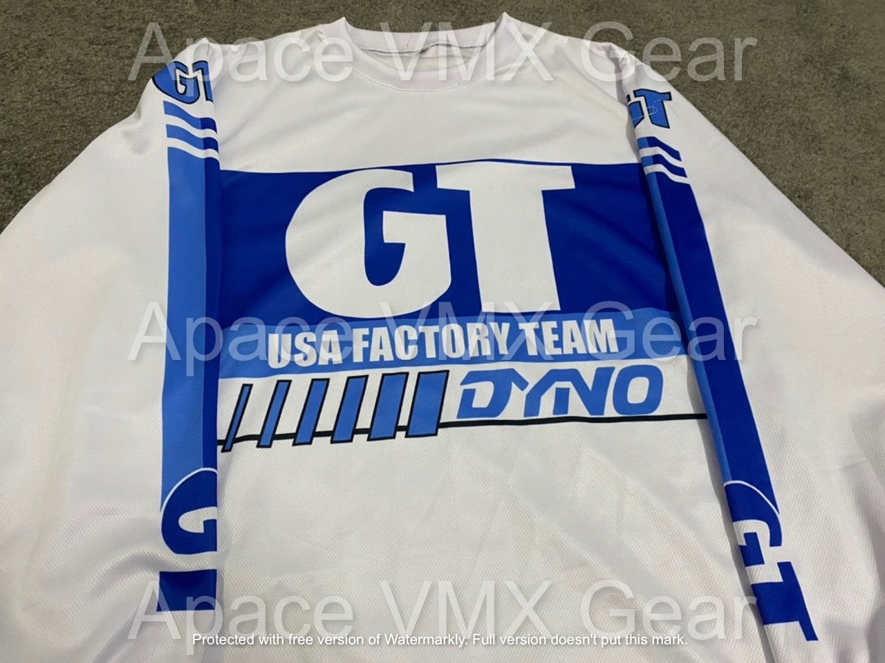 GT Dyno Vintage Bmx Jersey White - Apace Racing