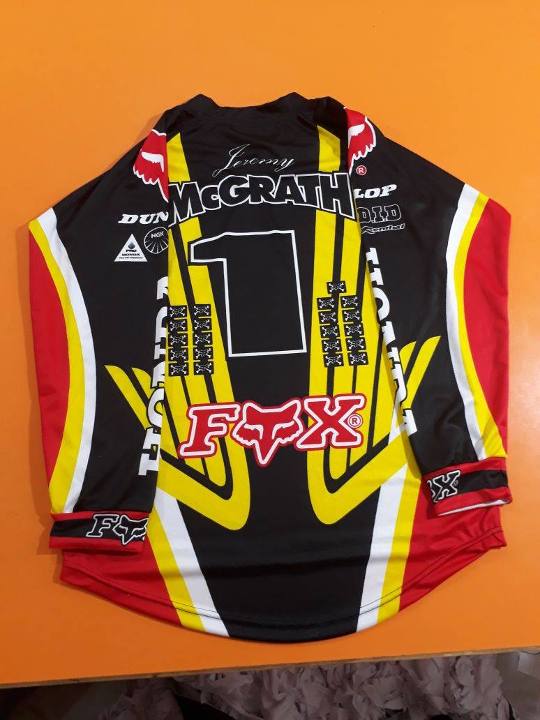 Jeremy Mcgrath Collect Call Motocross 1996 Jersey Repro Yellow Red Black - Apace Racing