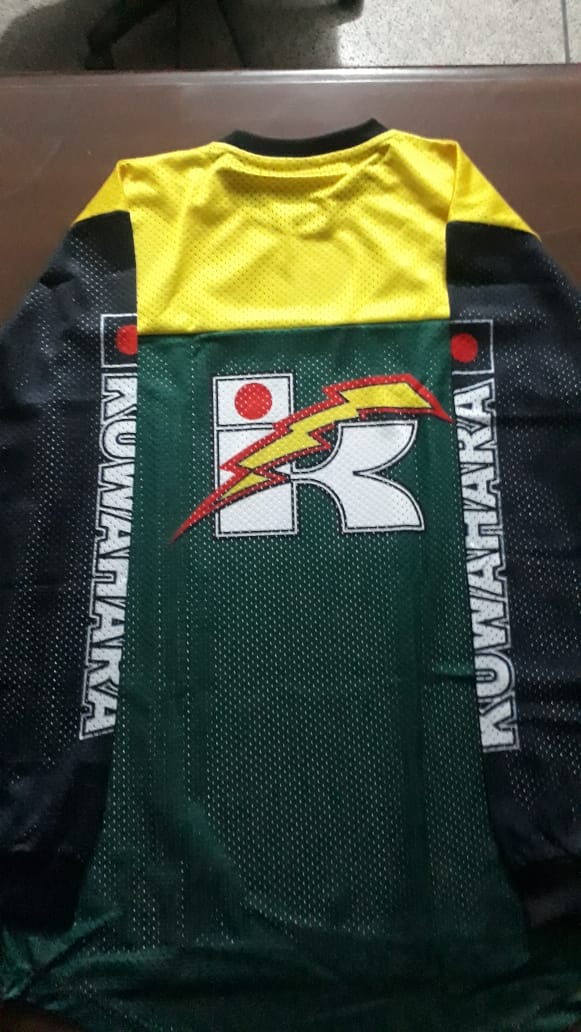 Kuwahara Vintage BMX jersey Green Black - Apace Racing