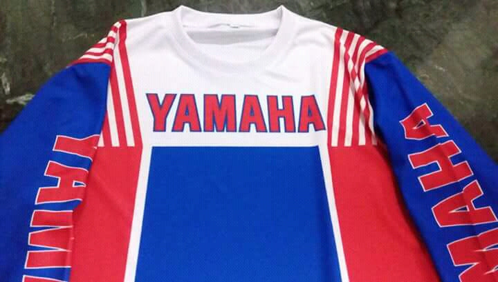 Hakan Carlquist Vintage repro Yamaha Jersey RED/BLUE - Apace Racing