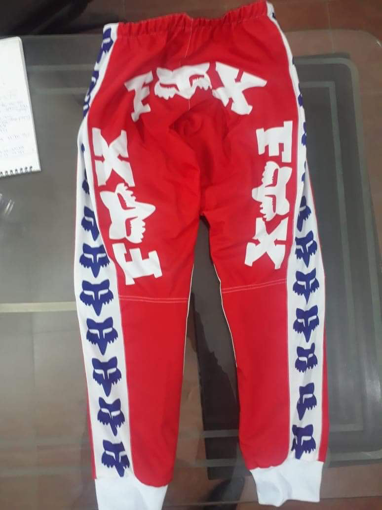 Rick Johnson Vintage Fox Honda Motocross Pants Red - Apace Racing
