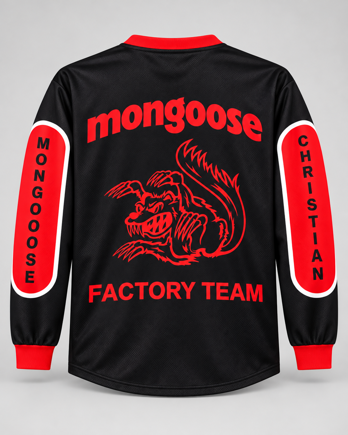 Mongoose BMX Jersey Black Red