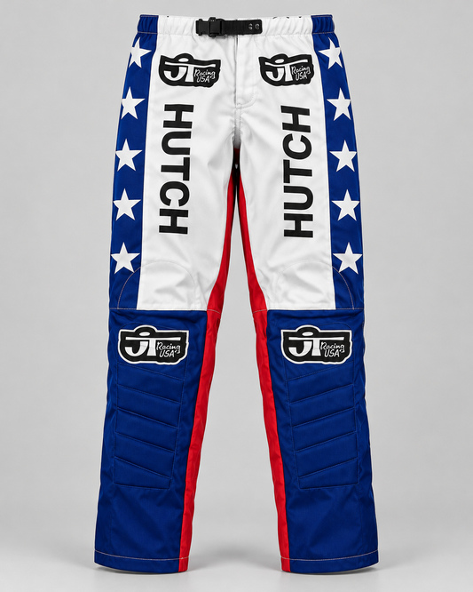 Hutch Vintage JT Racing BMX Pants RED BLUE