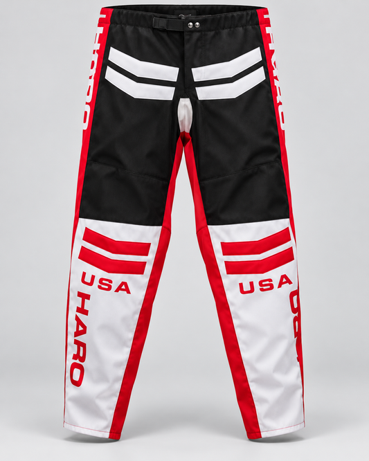 Vintage Haro BMX Pants Red Black
