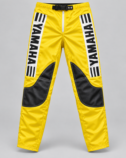 Vintage Yamaha Motocross MX Pants Yellow Black