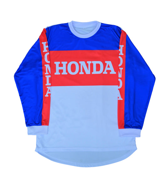 Honda Vintage MX Jersey red blue white