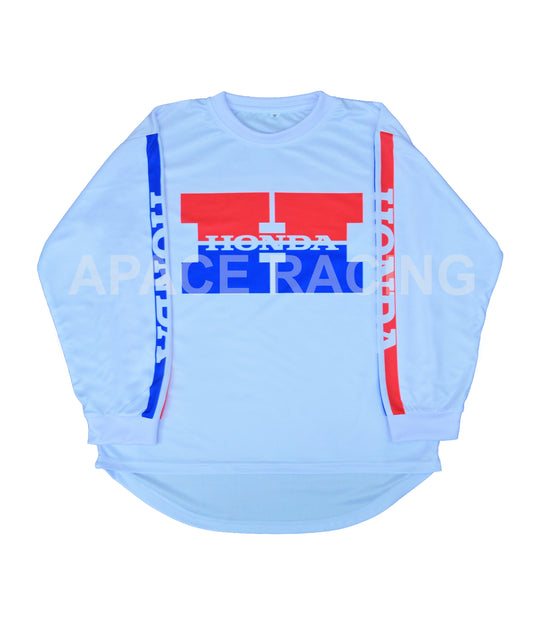 Vintage Honda Motocross MX Jersey White