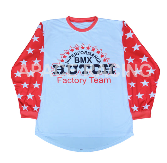 Hutch Vintage BMX Jersey White Red