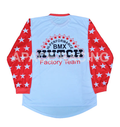 Hutch Vintage BMX Jersey White Red