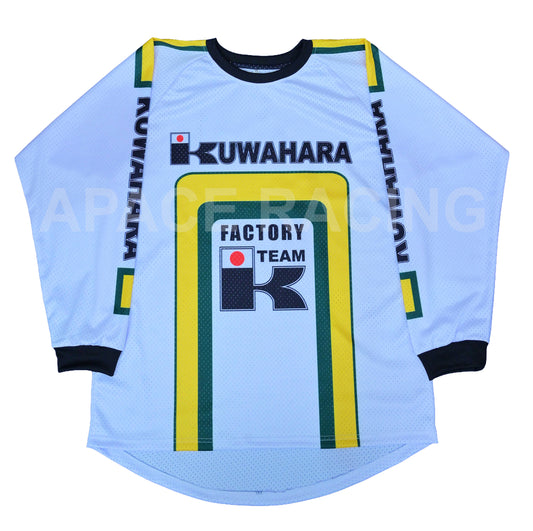 Kuwahara Vintage BMX Jersey White