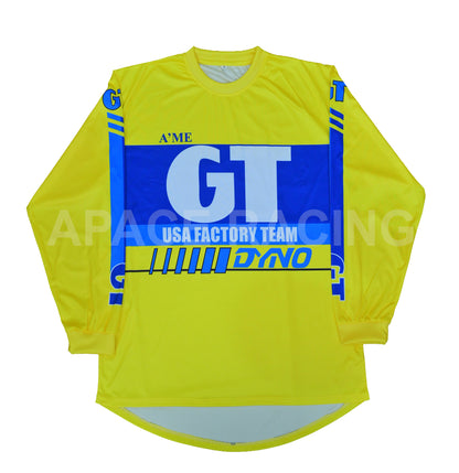 GT Dyno Vintage BMX Jersey Yellow