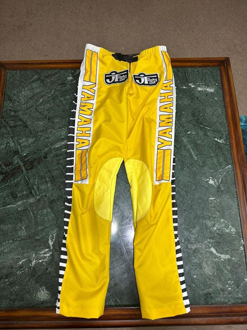JT Racing Vintage Yamaha Motocross MX Pants Yellow