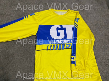 gt bicycles jersey GT Dyno Vintage BMX Jersey Yellow – Apace Racing