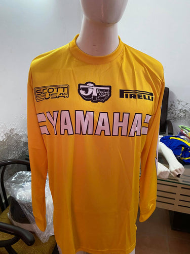 Vintage Yamaha Motocross MX JT jersey Yellow - Apace Racing 