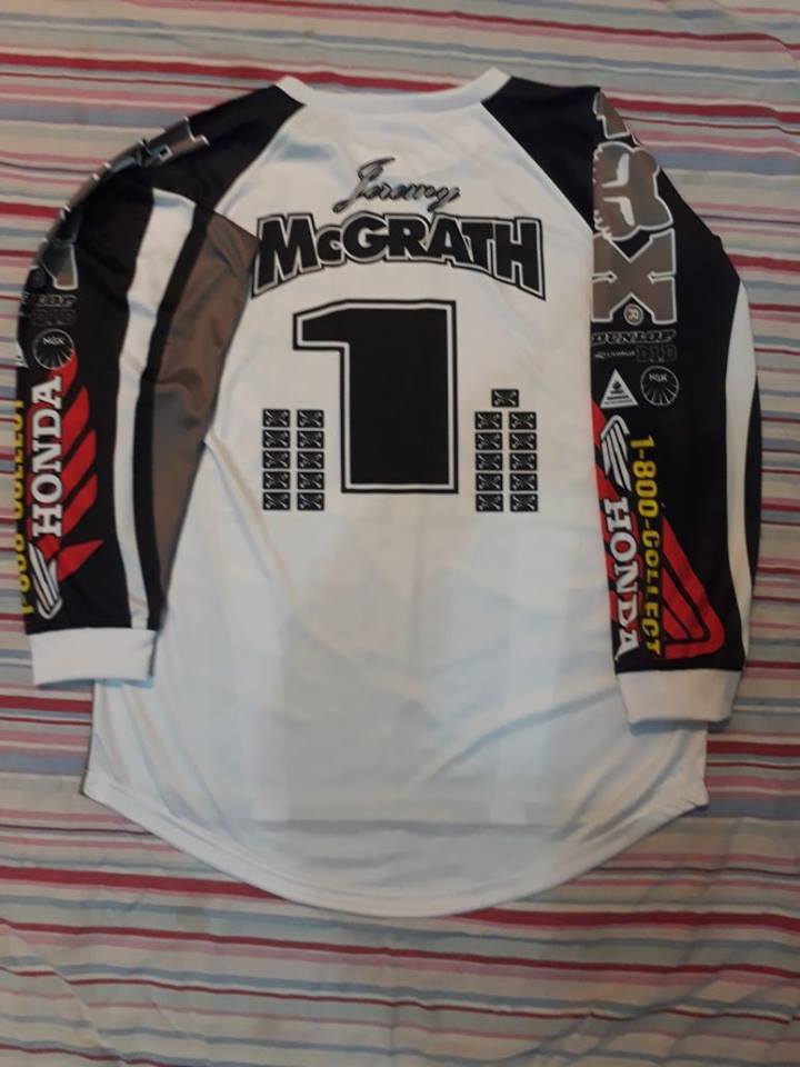 Jeremy Mcgrath Vintage Collect call MX 1996 Jersey Black - Apace Racing 