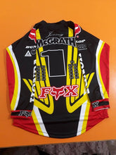 Load image into Gallery viewer, Jeremy Mcgrath Collect Call Motocross 1996 Jersey Repro Yellow Red Black - Apace Racing 
