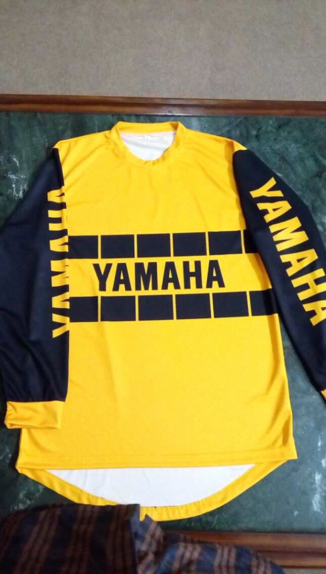 Vintage Yamaha Motocross Jersey YELLOW/BLACK - Apace Racing 