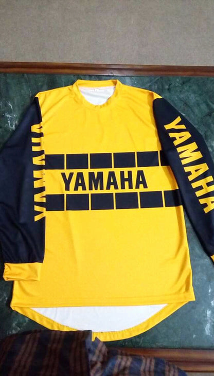 Vintage Yamaha Motocross Jersey YELLOW/BLACK - Apace Racing 