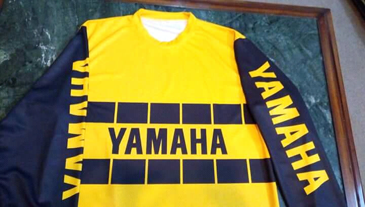Vintage Yamaha Motocross Jersey YELLOW/BLACK - Apace Racing 