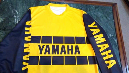 Vintage Yamaha Motocross Jersey YELLOW/BLACK - Apace Racing 