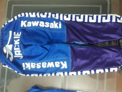 Vintage KAWASAKI JT Pants Green/BLUE - Apace Racing 