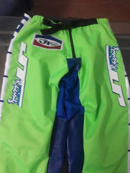 Vintage KAWASAKI JT Pants Green/BLUE - Apace Racing 