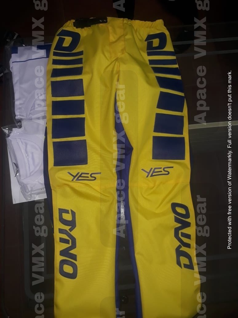 GT Dyno BMX Pants Yellow - Apace Racing 