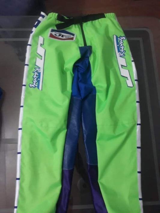 Vintage KAWASAKI JT Pants Green/BLUE - Apace Racing 