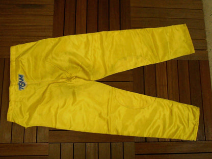 Vintage Yamaha Motocross MX Pants Yellow Black - Apace Racing 