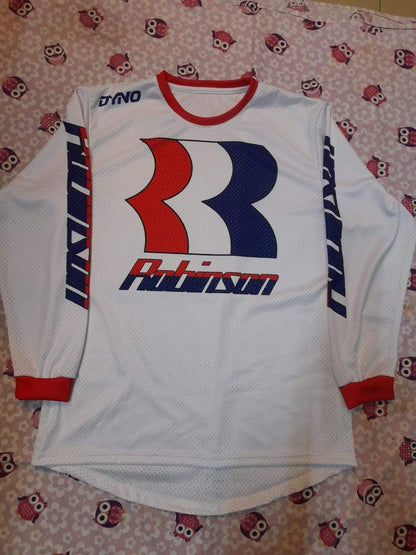 Robinson Vintage Bmx Jersey White - Apace Racing 