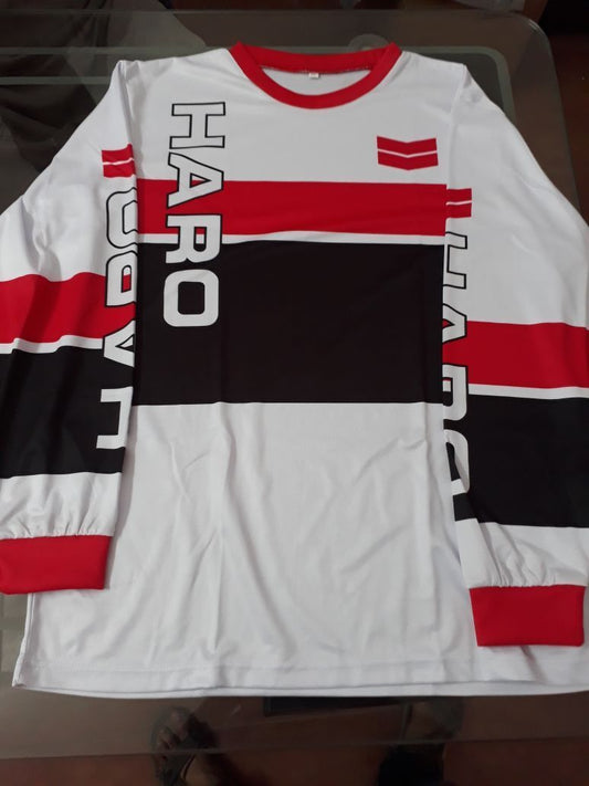 Vintage BMX Haro Jersey Black Red - Apace Racing 